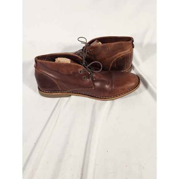 Franco Fortini Mens Dade Chukka Leather Boots Brown Comfort Preppy US:12 - Picture 4 of 12